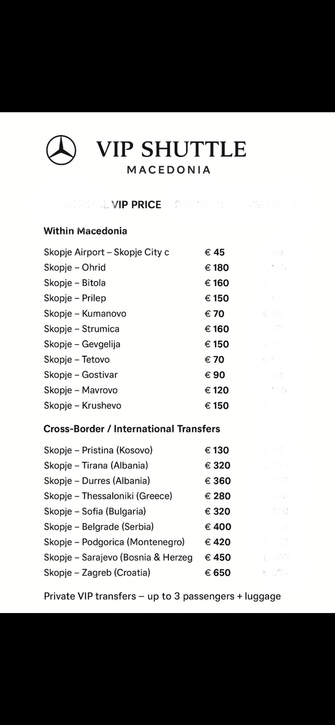 VIP Shuttle Transfer Macedonia