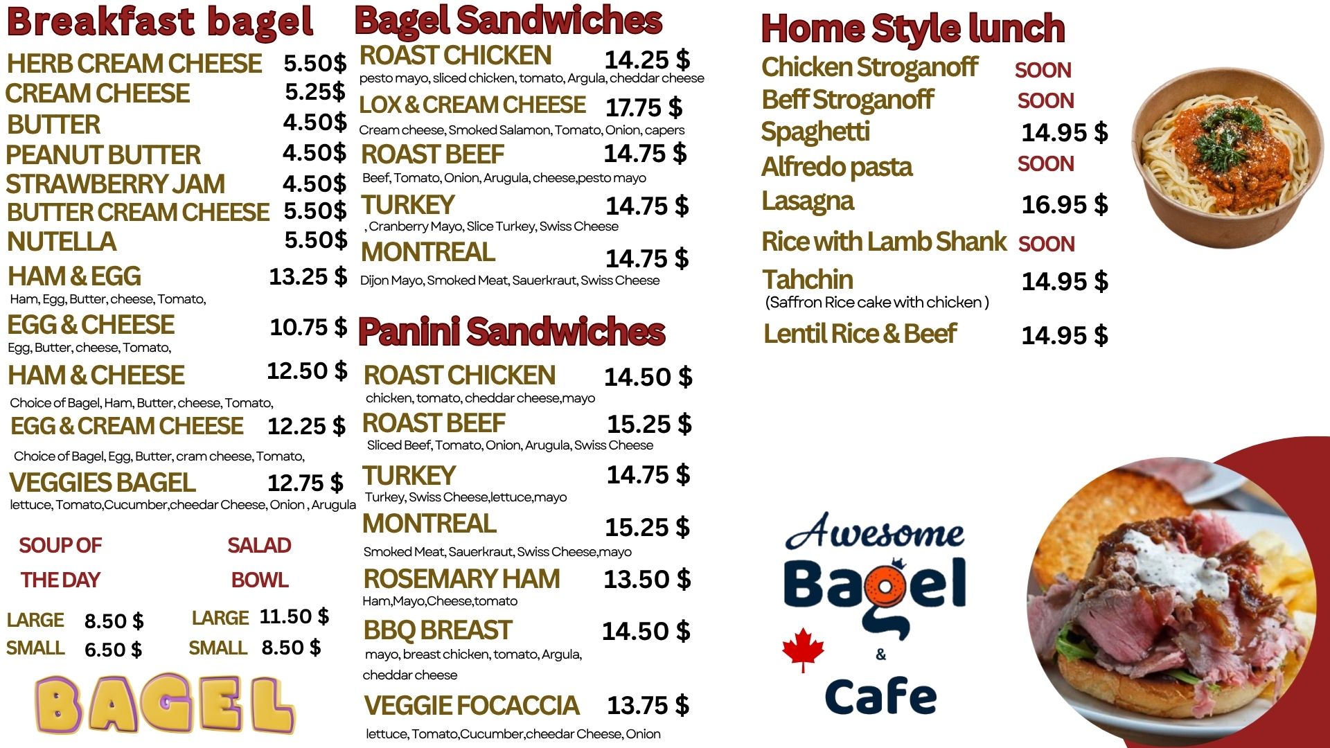 awesome Bagel & Cafe