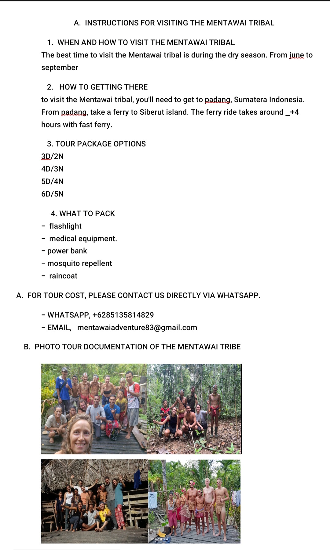 Mentawai Tour Guide