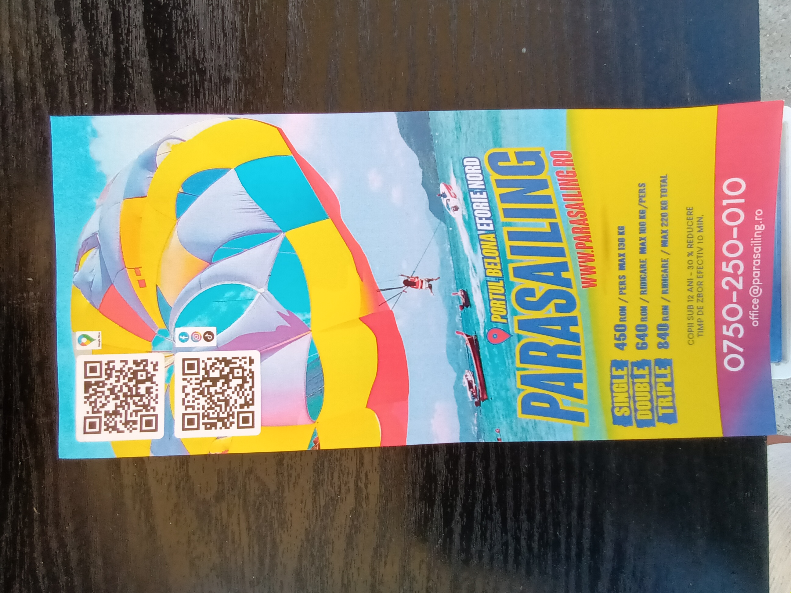 Parasailing Romania