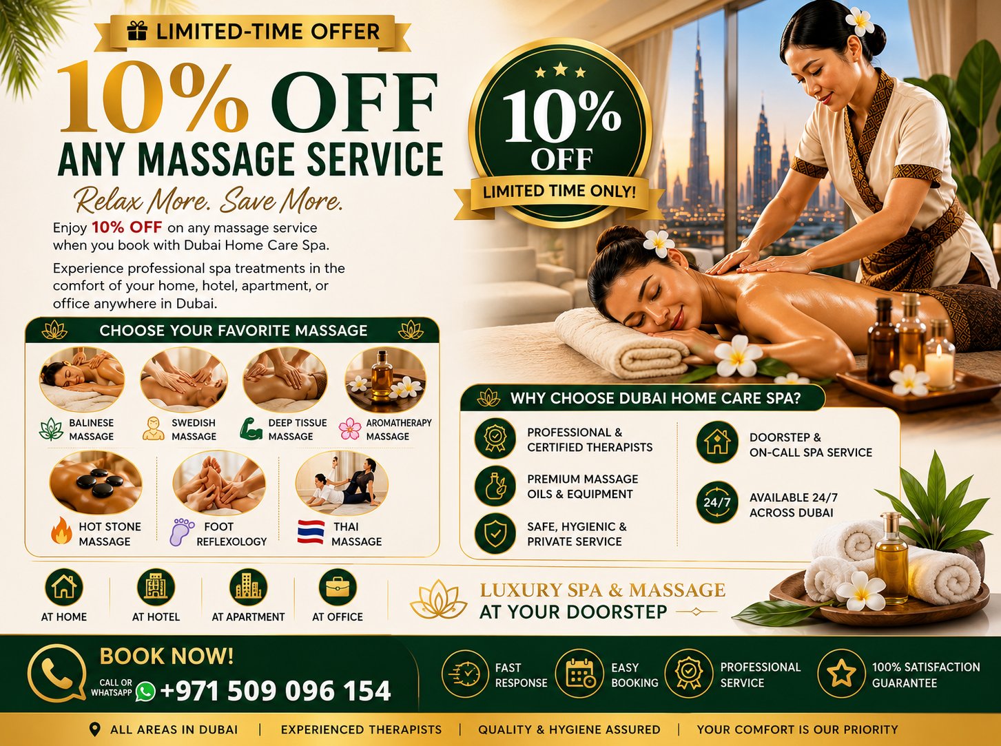 DUBAI HOME/ONCALL SPA SERVICE