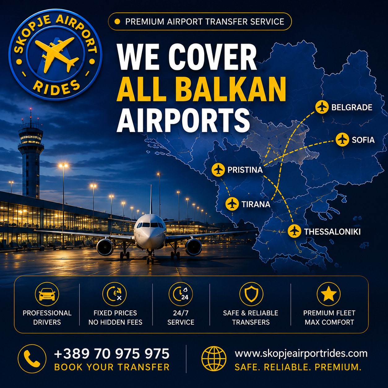 SKOPJE AIRPORT RIDES