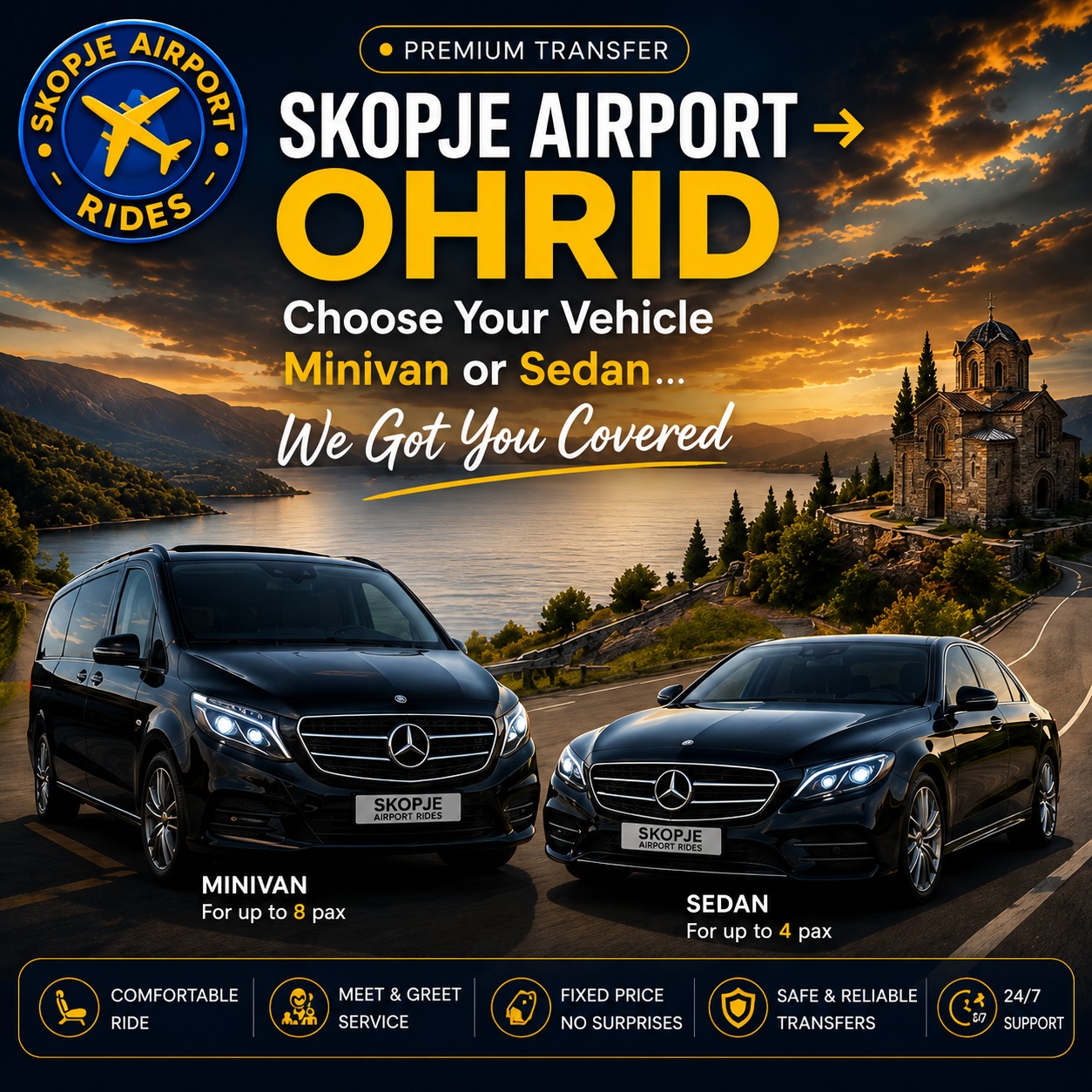 SKOPJE AIRPORT RIDES
