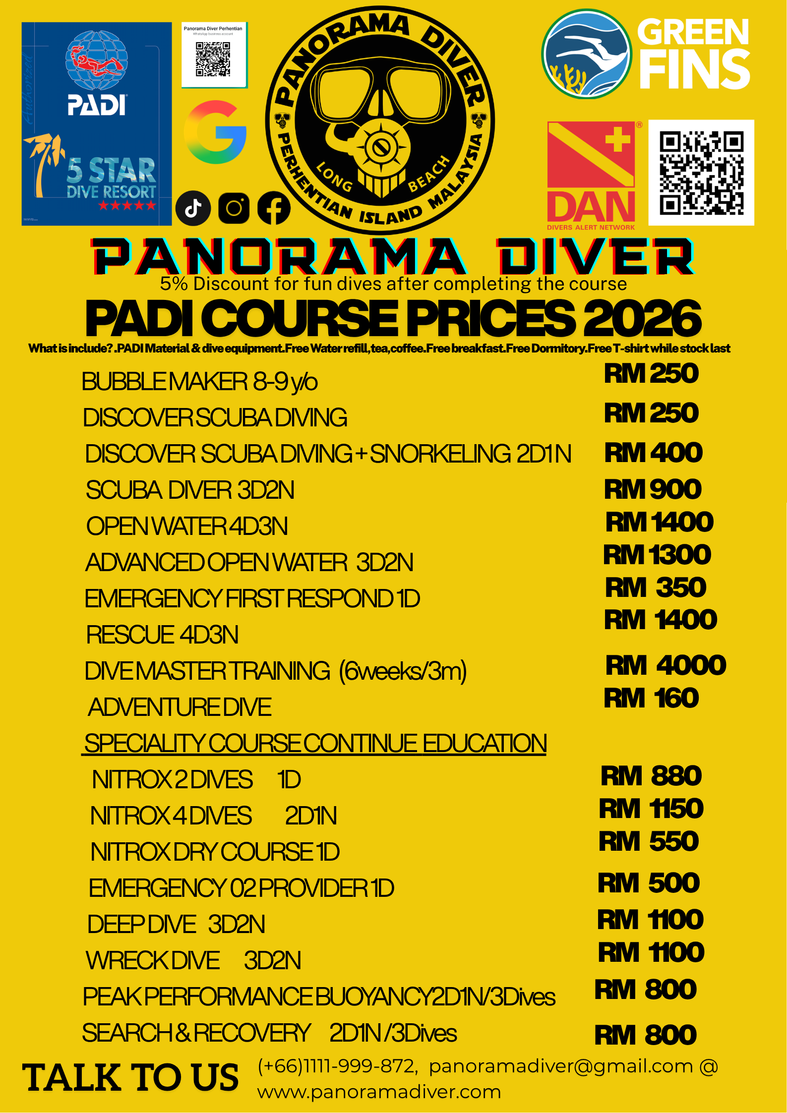 Panorama Diver Perhentian