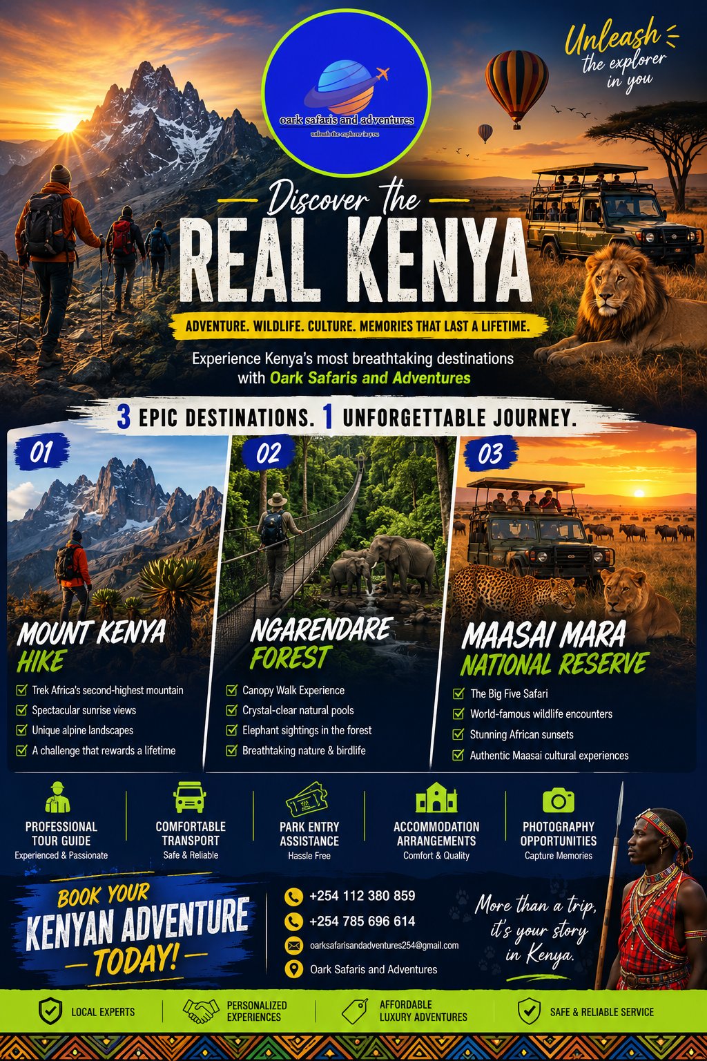 Oark safaris and adventures of