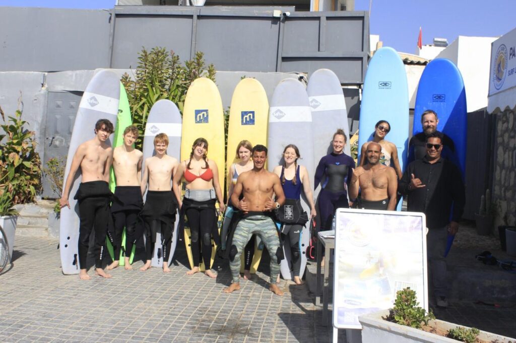 Surf school panorama