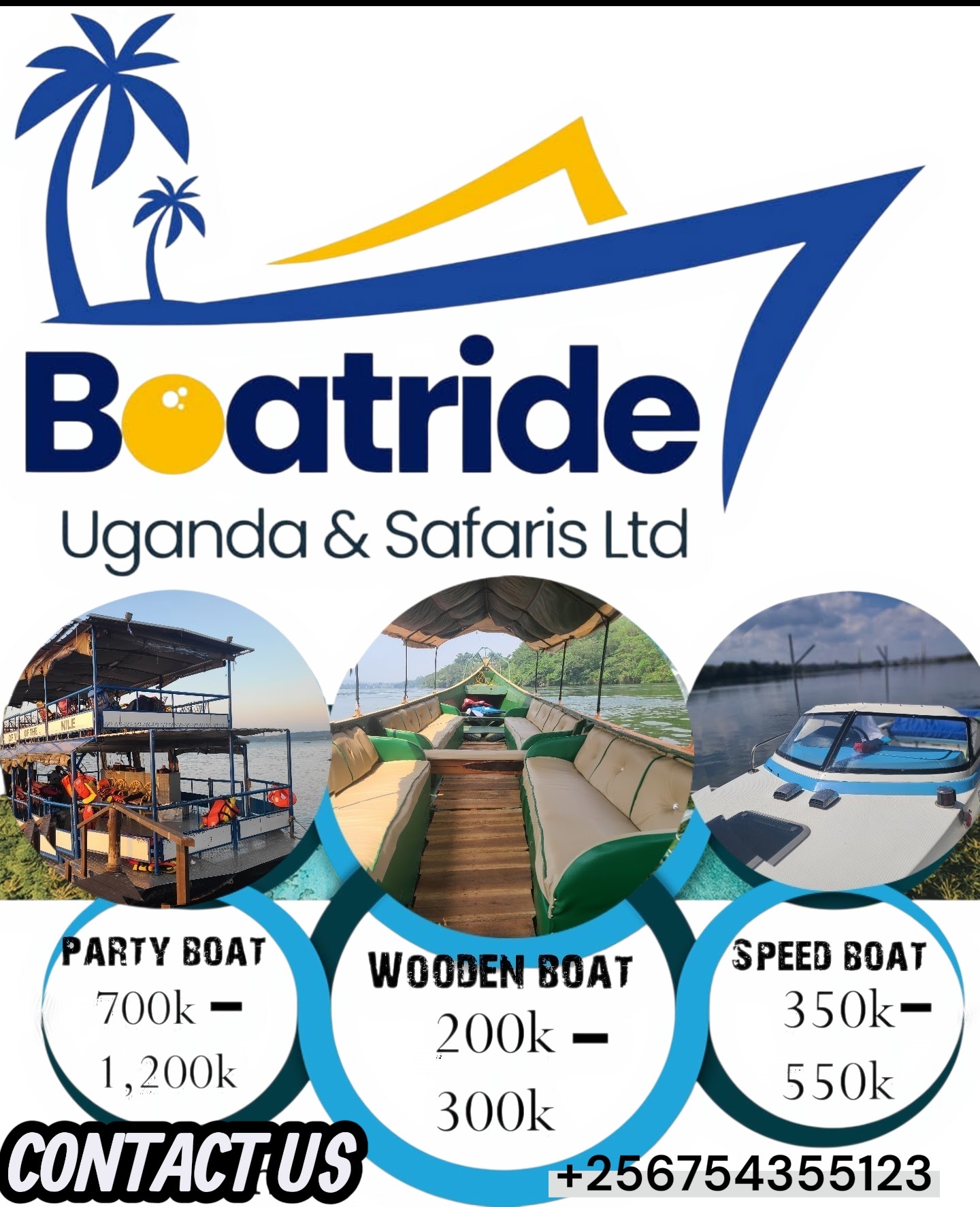 Boatride Uganda safaris