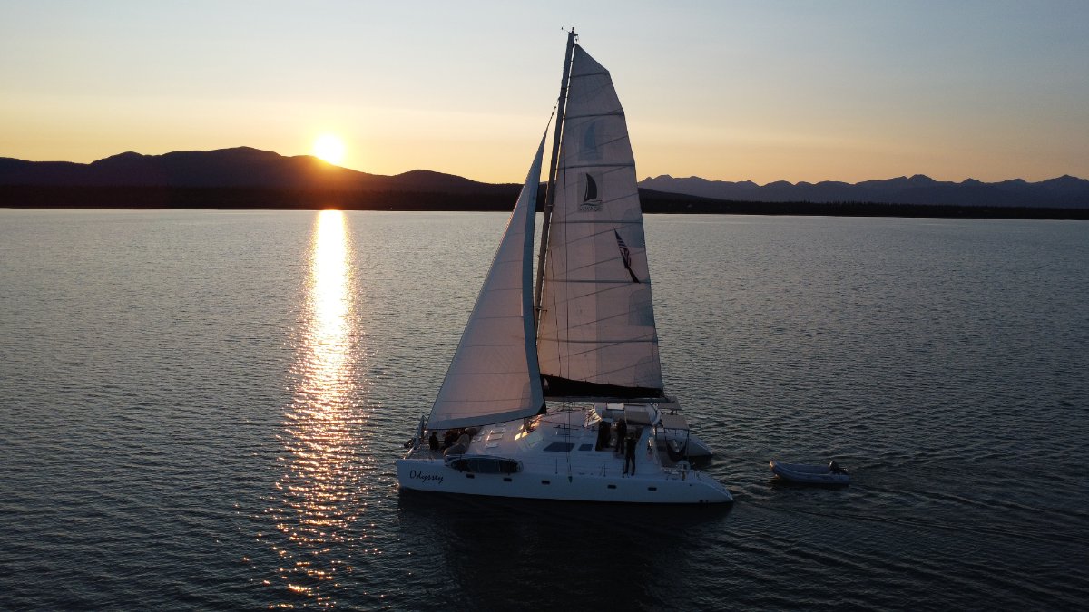 Sailing Lake Clark