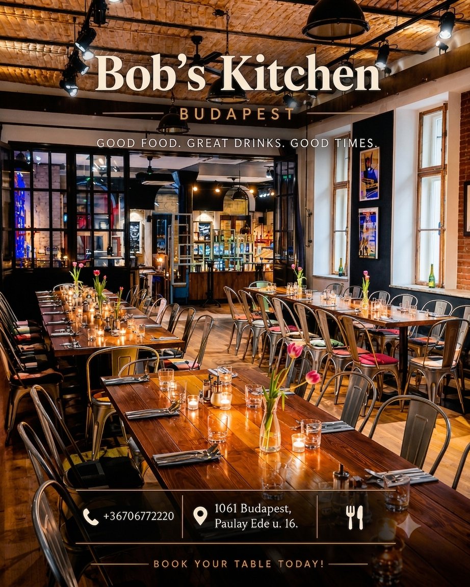 Bob's Kitchen Budapest