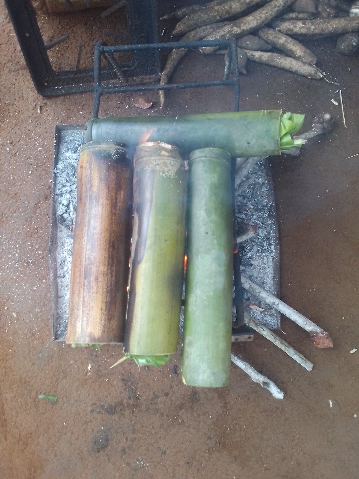 Traditional bamboo cuisine