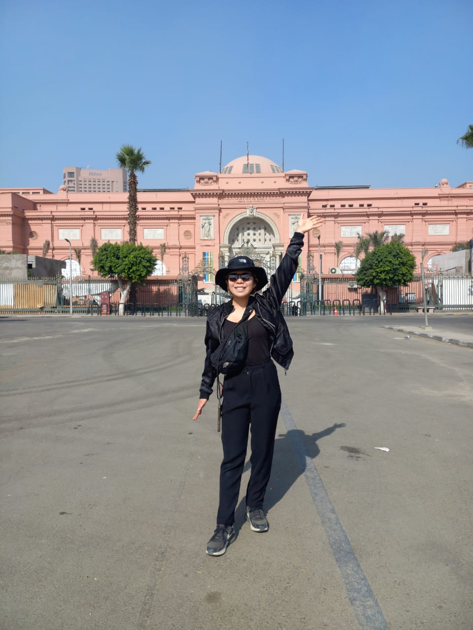Tourists at the Egyptian Museum
