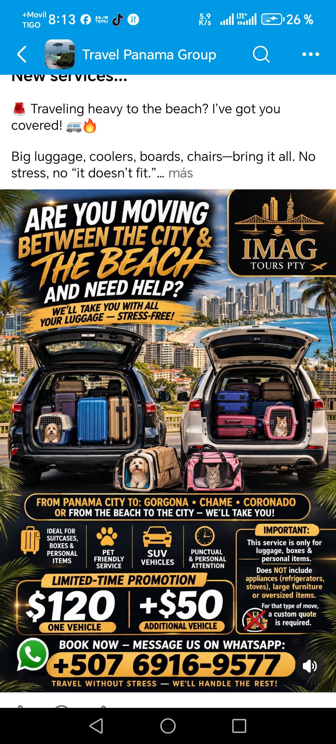 CITY TO BEACH TRANSFERS – 30% OFF