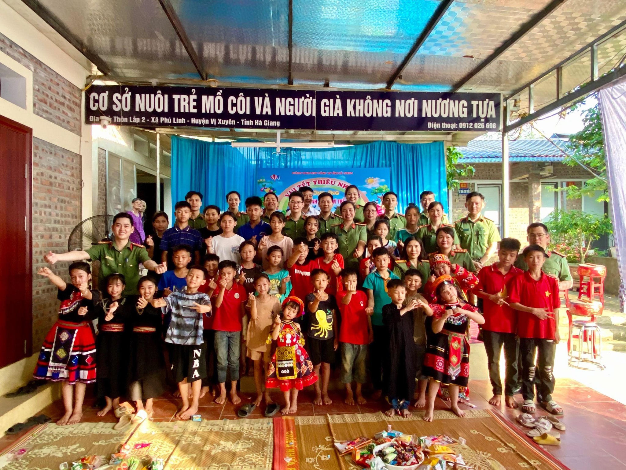 Participating in activities at Duong Hien Orphanage