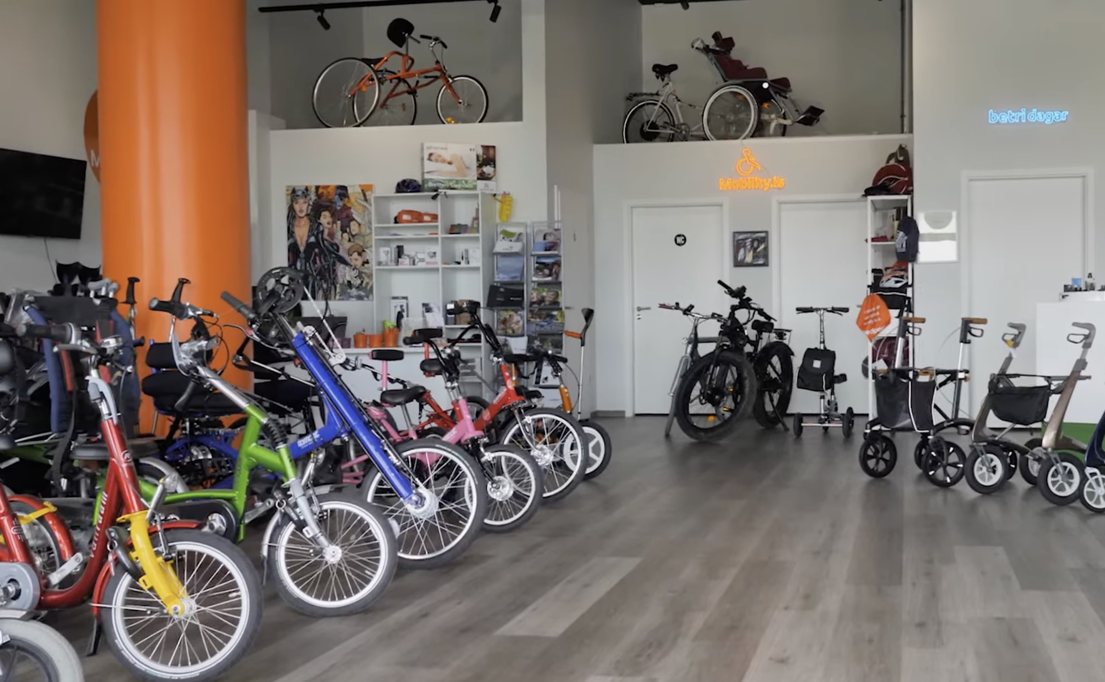 Inside the store