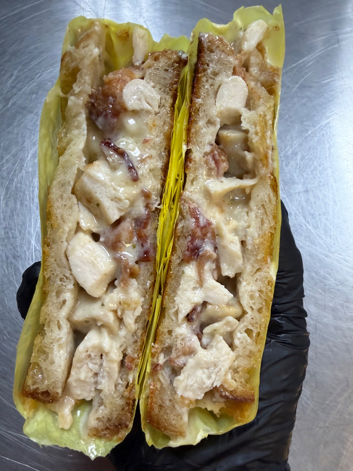 Chicken, Bacon, Cheddar, Ranch Griddled Sandwich