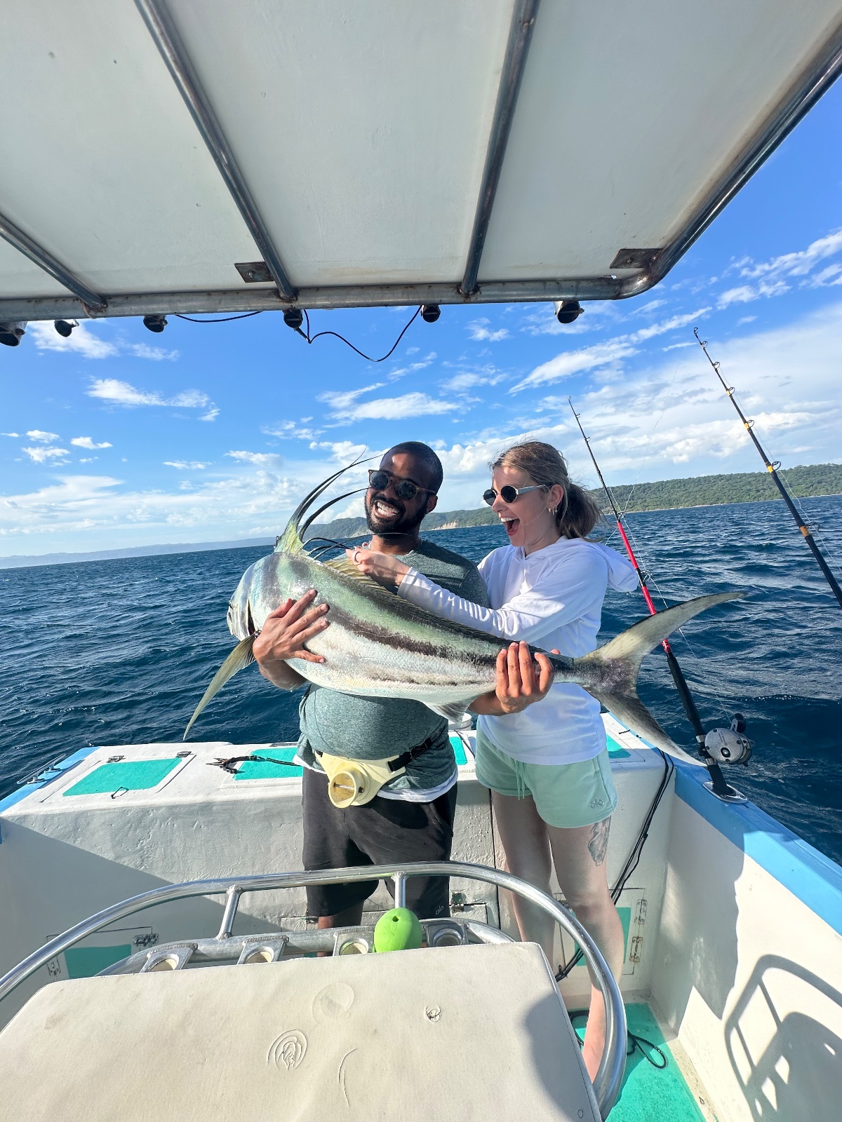 Sport fishing rooster fish