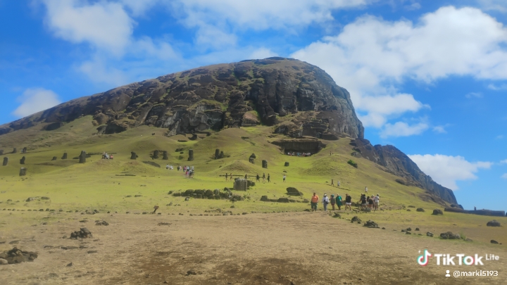 Rano raraku volcano, Panoramic view