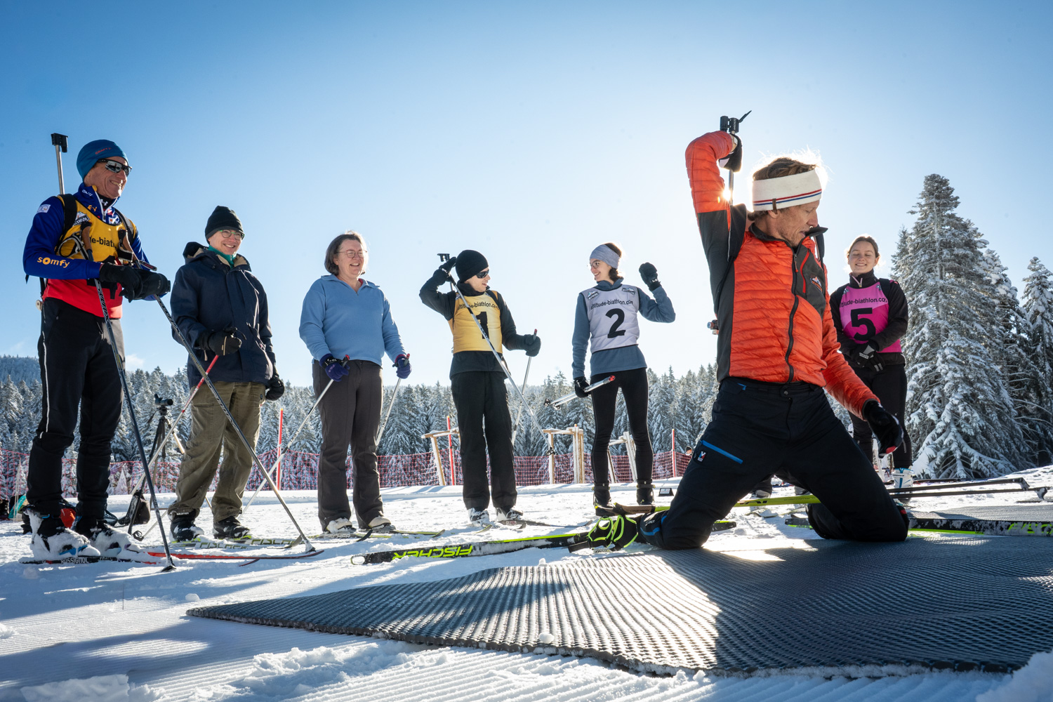 Biathlon shooting experience