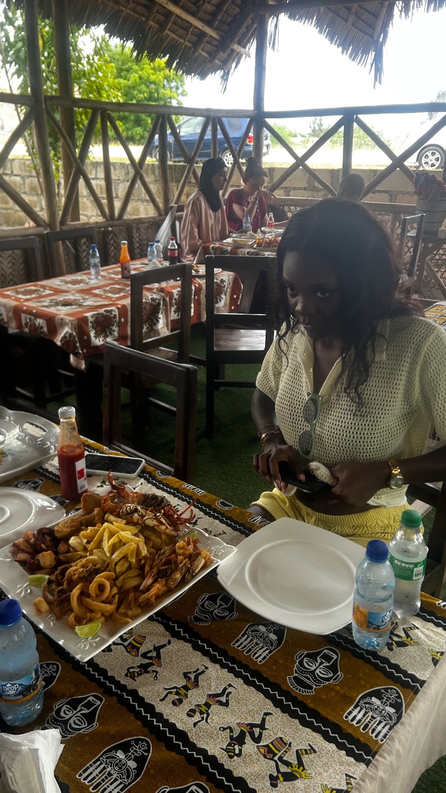 Lunch with seafoods