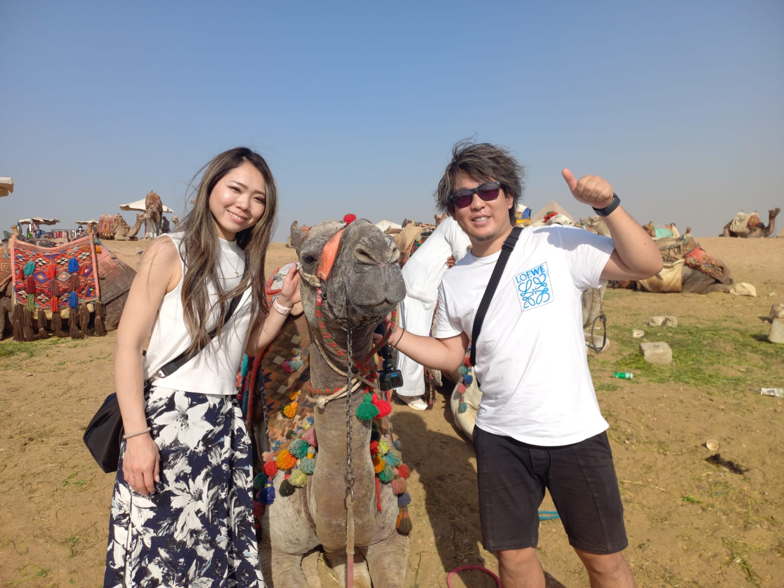 Tourists at Giza