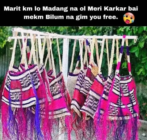 Bilums ( string bags)