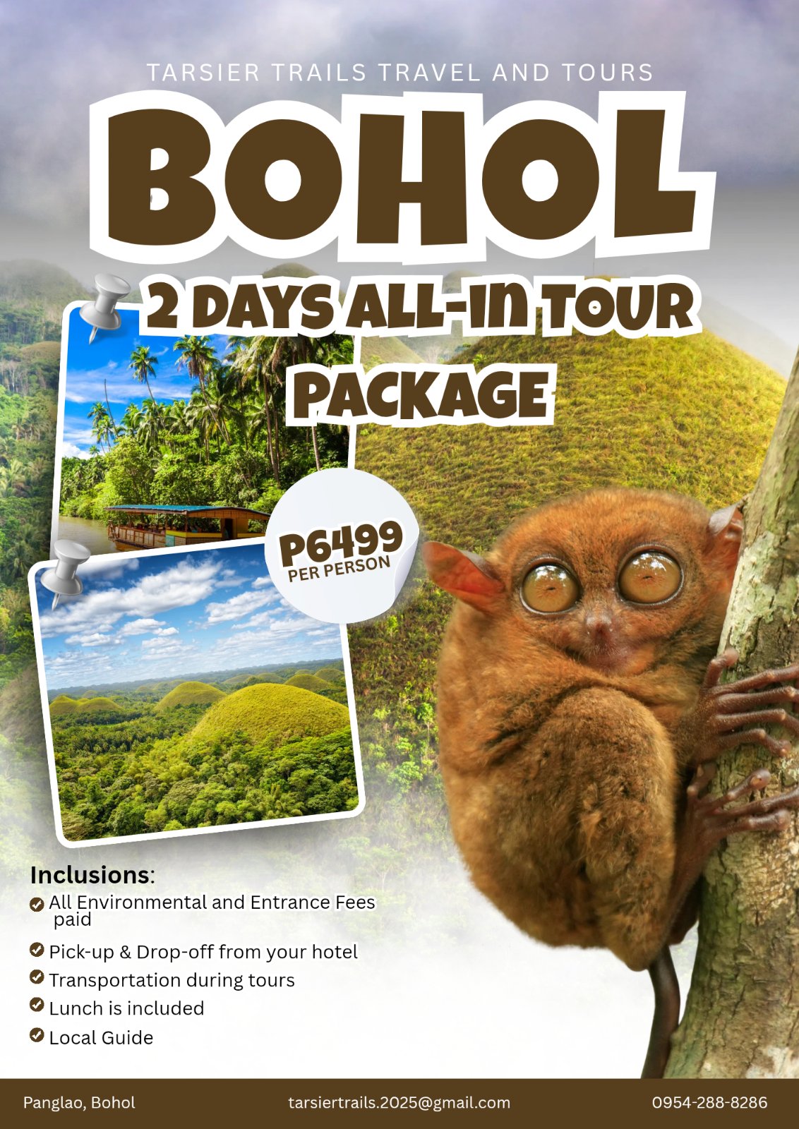 BOHOL 2DAYS JOINERS TOUR PACKAGE