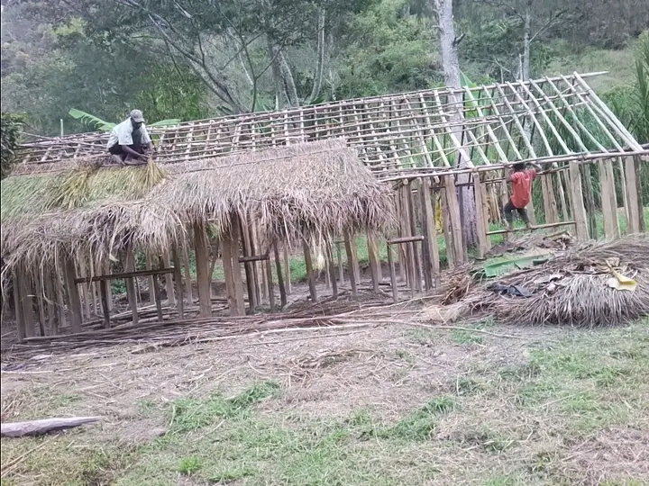 Traditional Highlands house construction