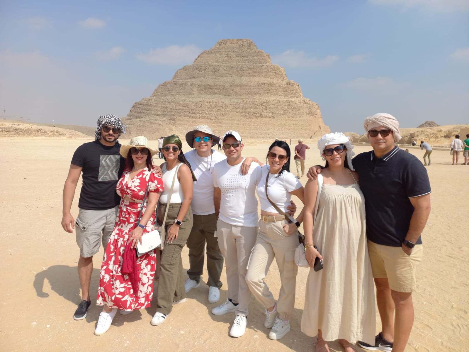 Tourists at Sakkara