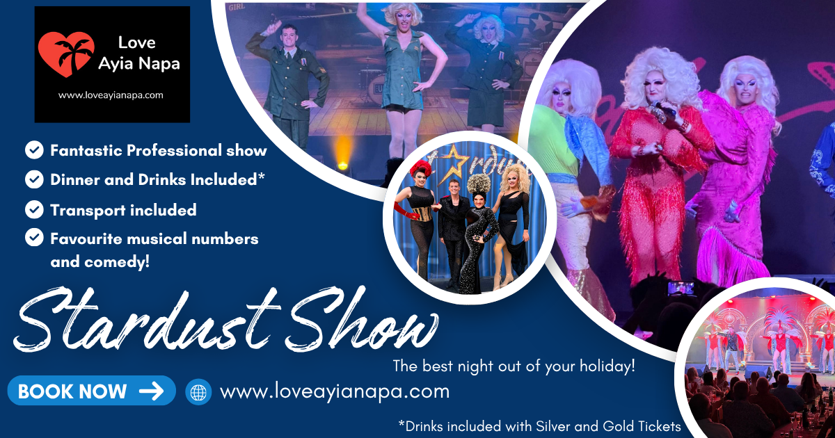 Stardust Variety Show with dinner from Ayia Napa