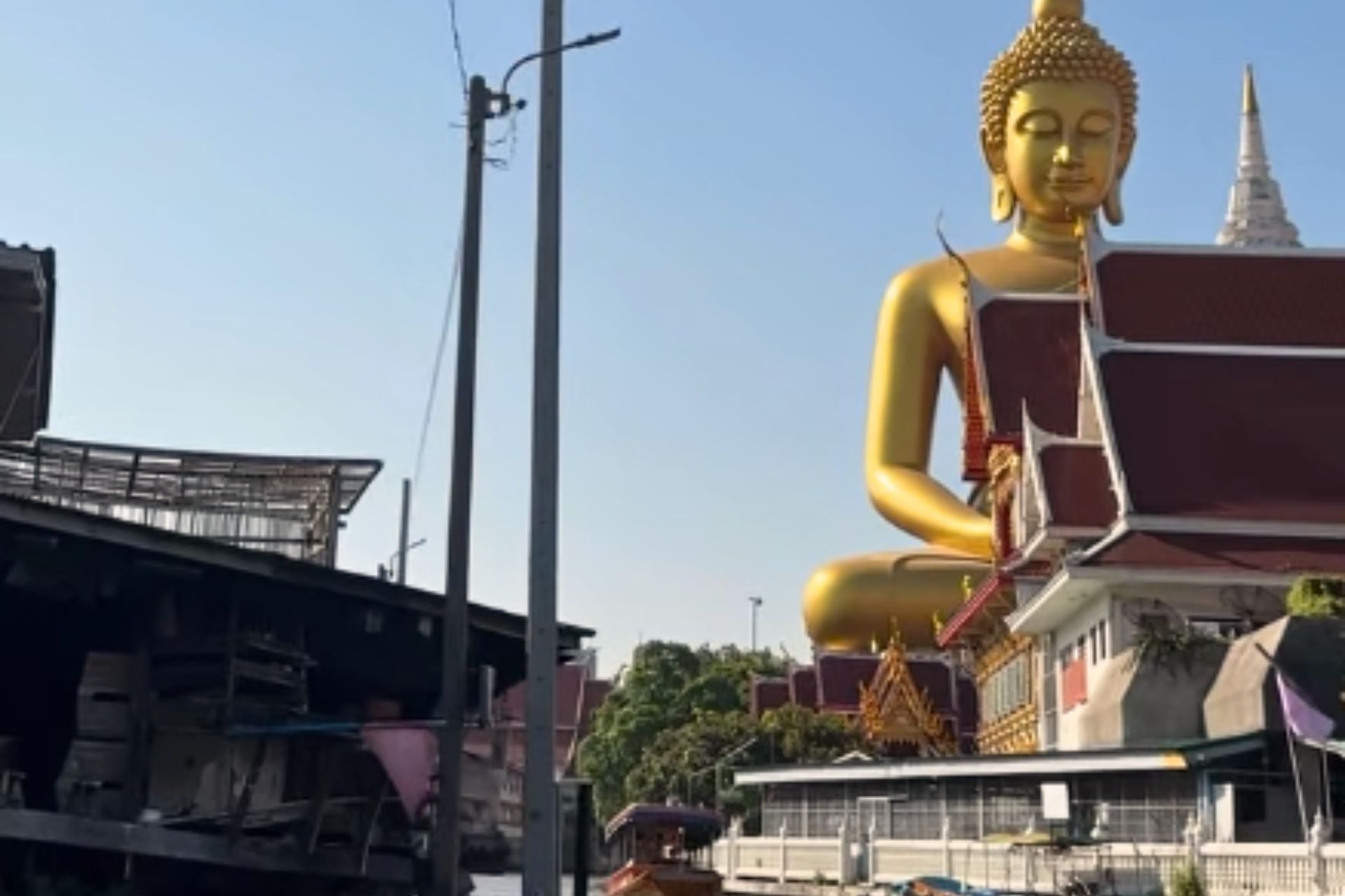 Giant buddha near by the canal