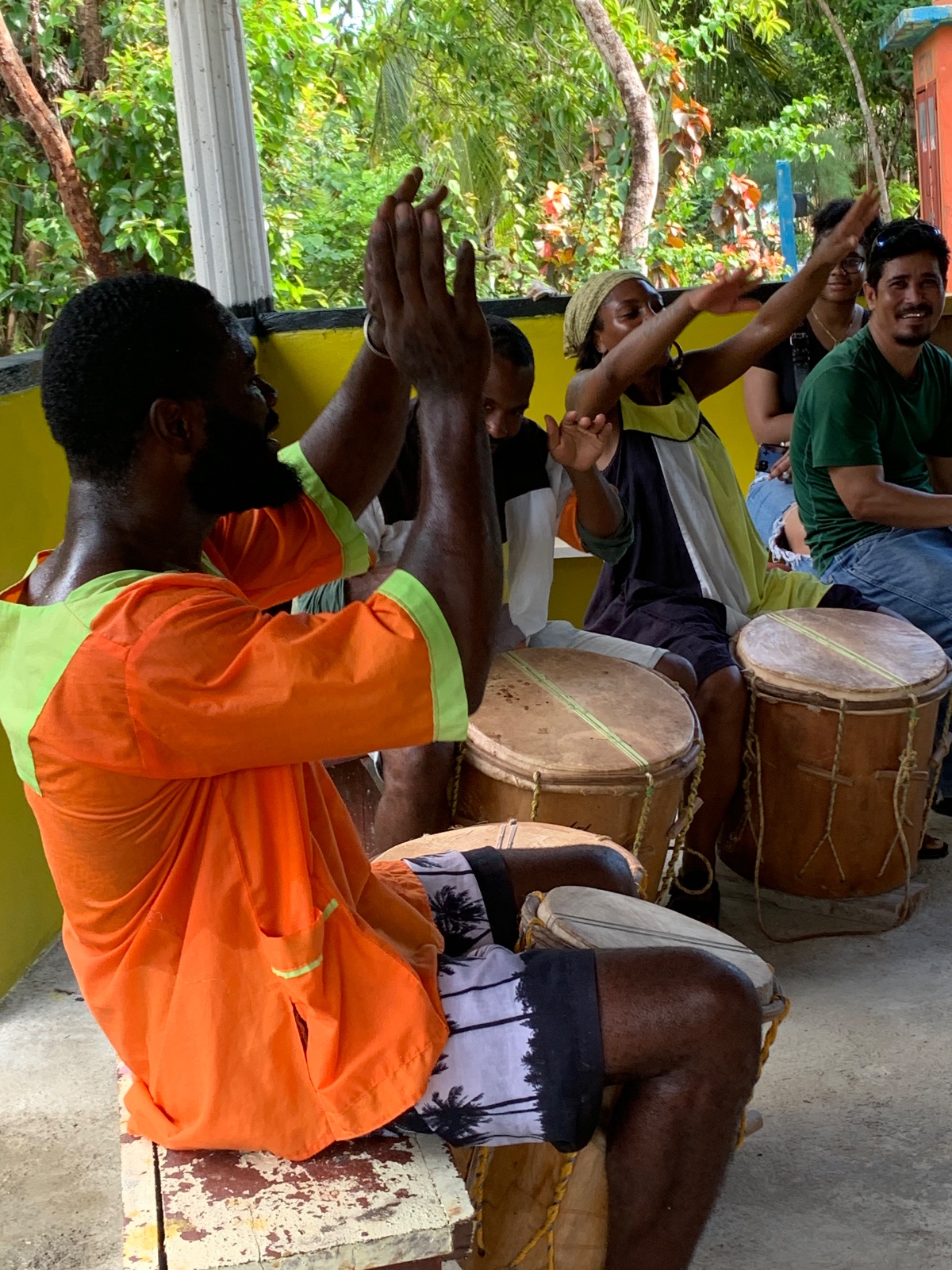 Garifuna Drumming Experience on Kalipuna Island- Hopkins