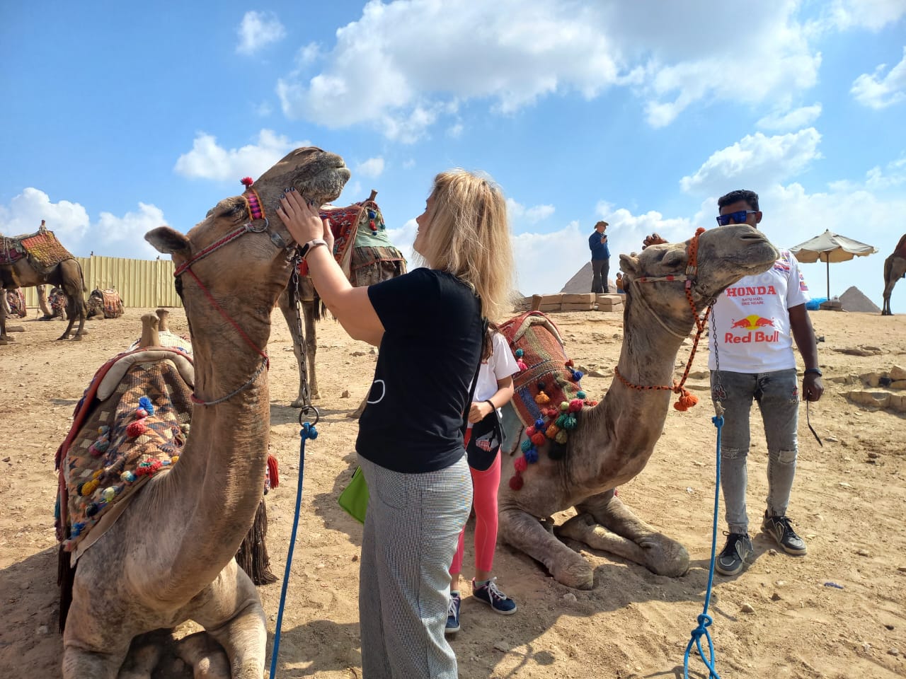 Tourists at Giza