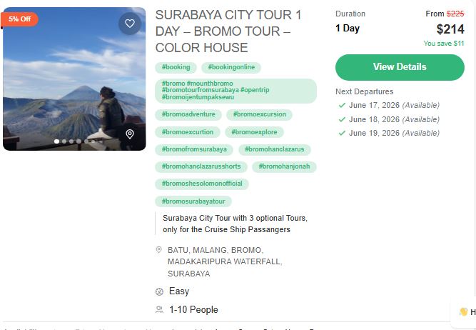 BROMO CRUISE TOUR 2