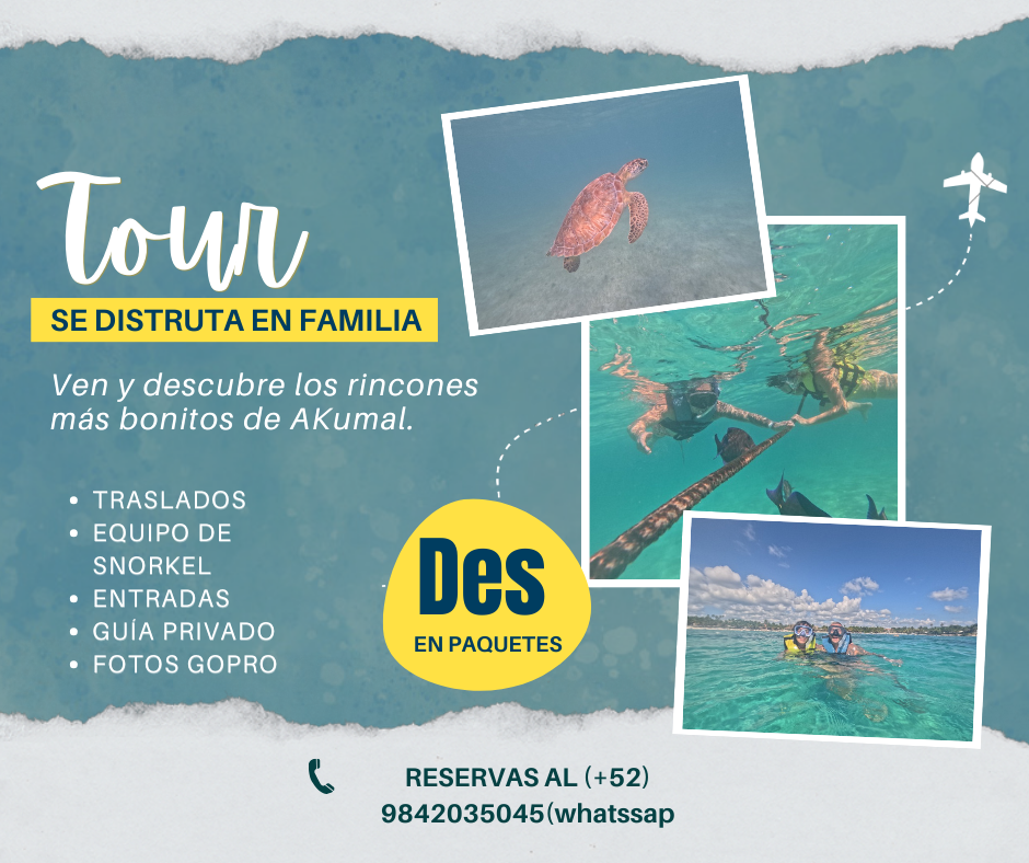 Akumal tortugas y cenotes