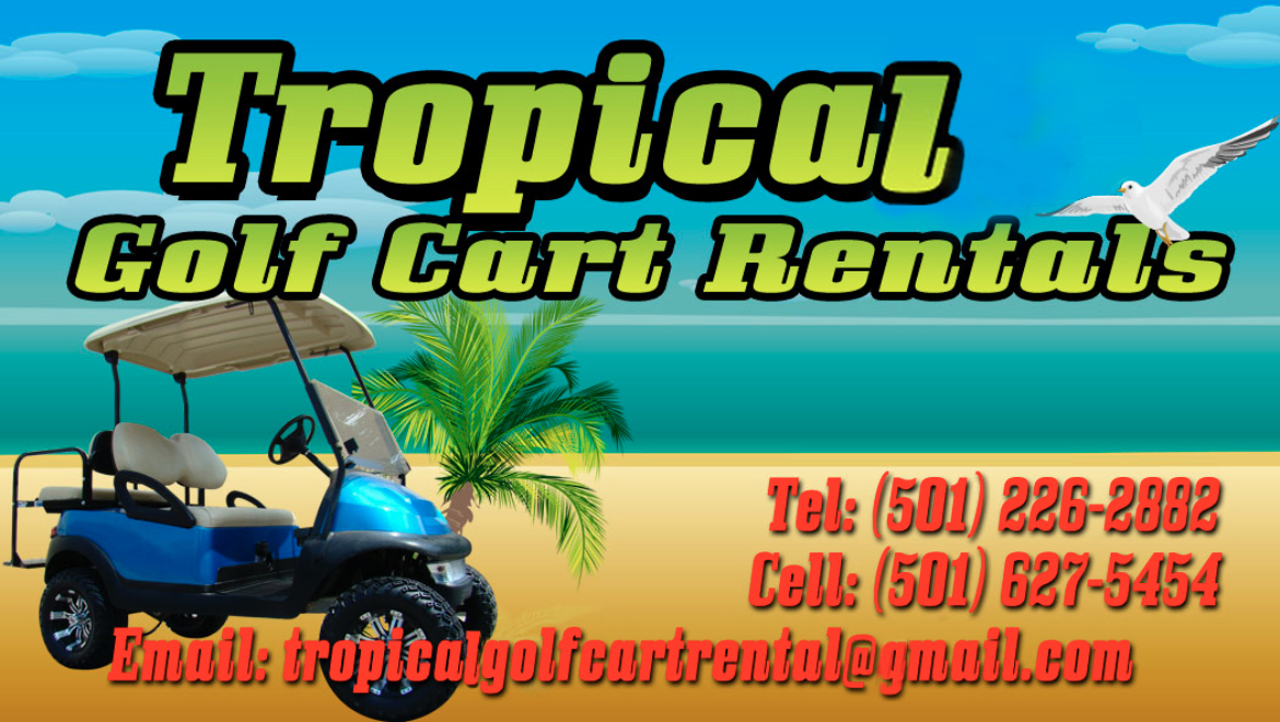 Tropical golf cart rentals