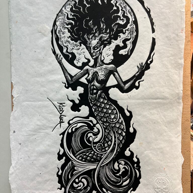 Lino Print Art House
