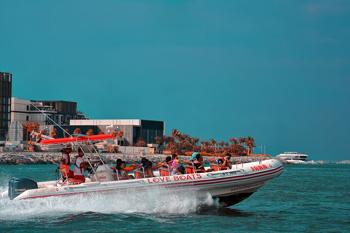 Dubai Speedboat: Marina, JBR & Ain Dubai Skyline Cruise