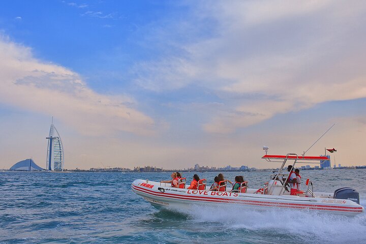 Dubai Speedboat: Marina, JBR & Ain Dubai Skyline Cruise