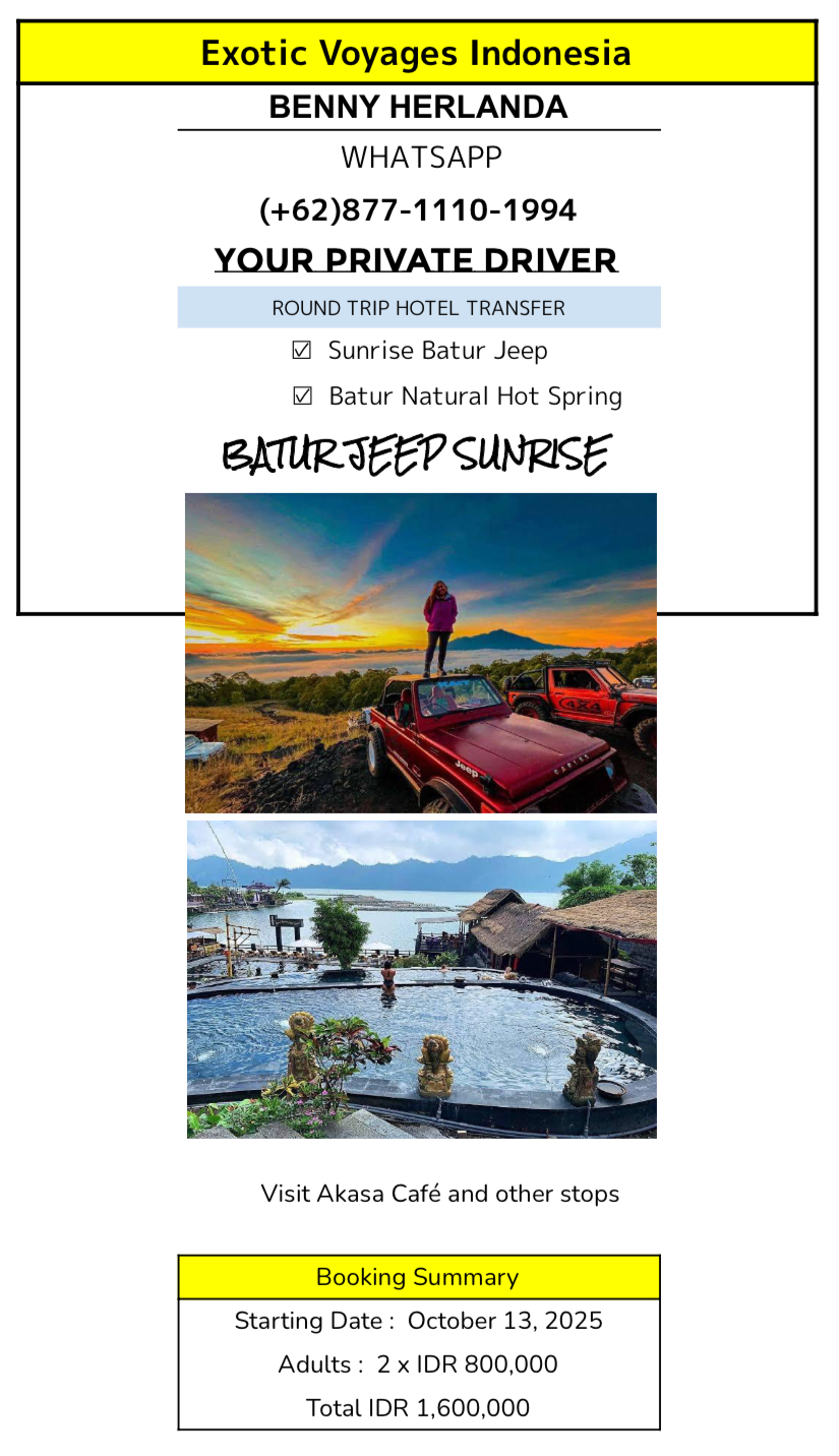 Bali Francophone Tours