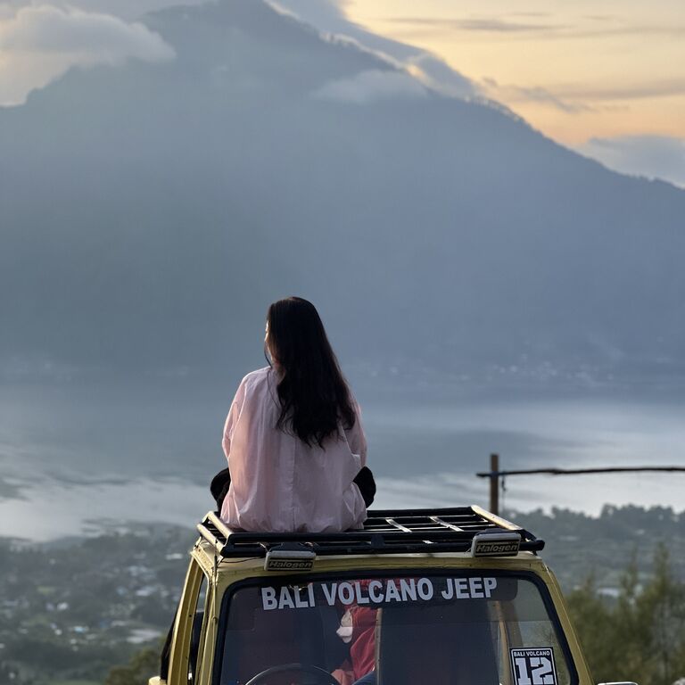 Exclusive Mount Batur Jeep sunrise with aesthetic cafe shop