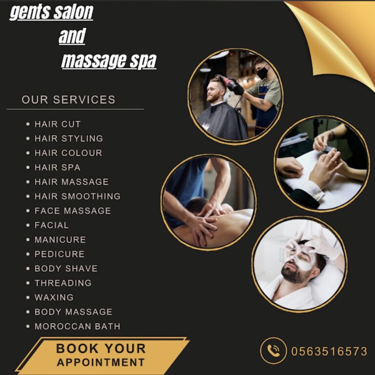 Gents salon and massage spa