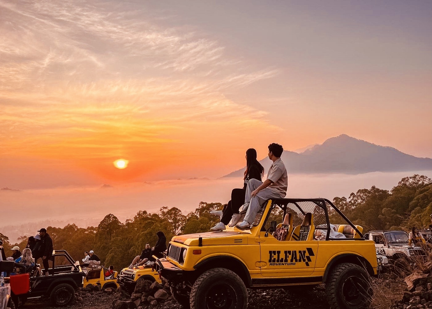 Mount Batur Sunrise and Black Lava Jeep Tour