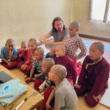 Teaching English to Buddhist monks in Buddhist Monastery