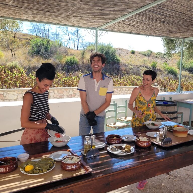 Greek Cooking Class and Wine Tasting in Rhodes