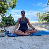 Beach yoga in Aruba