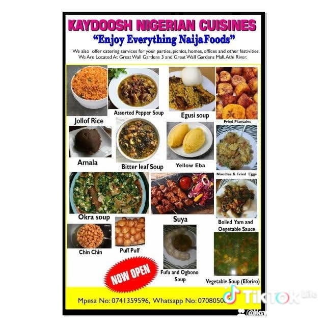 Kaydoosh Nigerian foods nairob