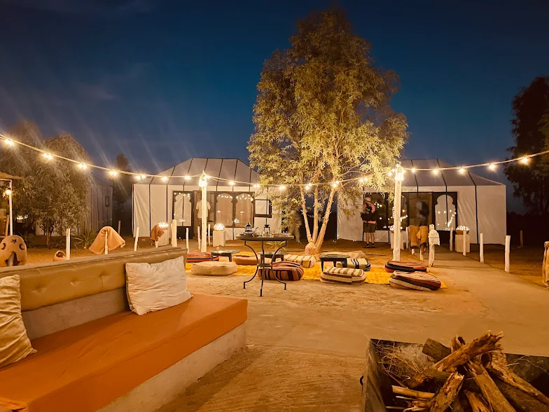 Noche en el desierto sahara