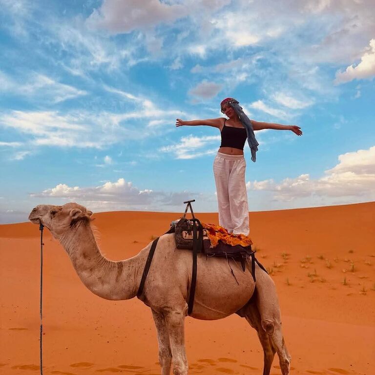 Noche en el desierto sahara