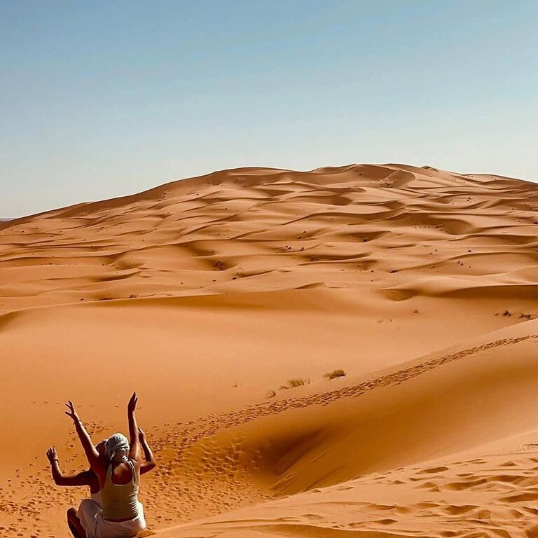Noche en el desierto sahara