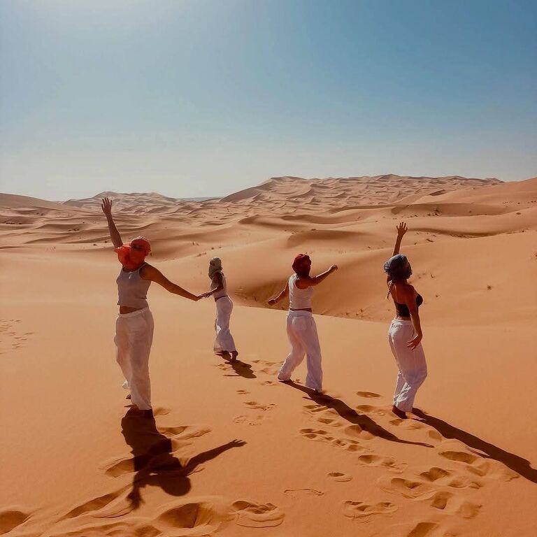 Noche en el desierto sahara